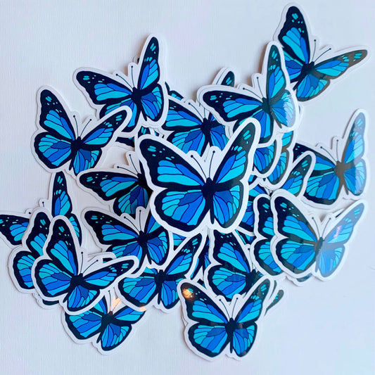 Morpho Butterfly Sticker