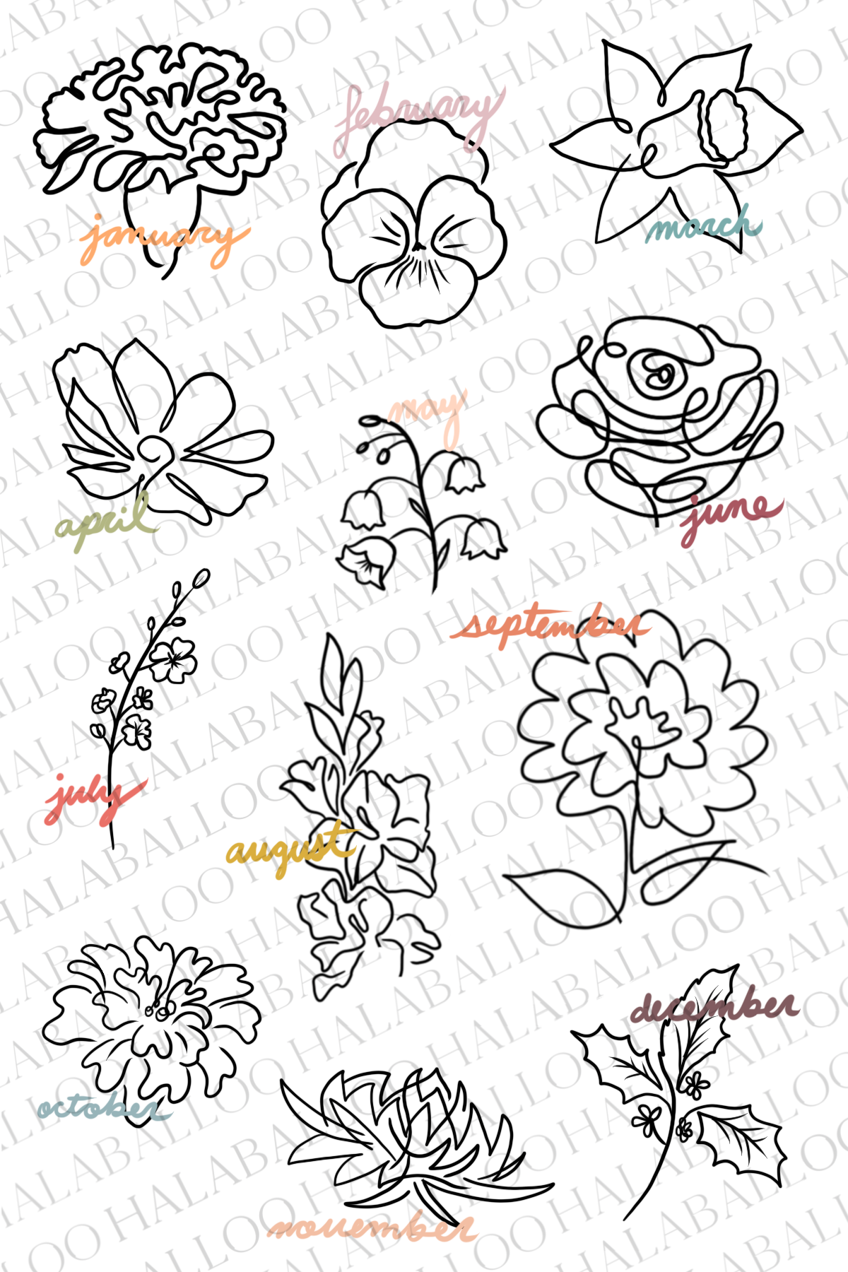 Honeysuckle Name Tattoo, June Birth Flower Drawing, Birth Flower Name  Tattoo, Samuel Name… | Name flower tattoo, Minimalist honeysuckle tattoo,  Birth flower tattoos