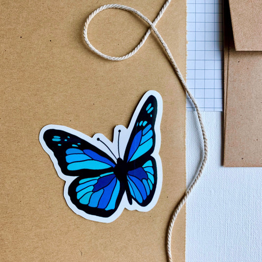 Morpho Butterfly Sticker