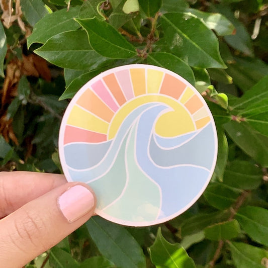 Ocean Sunset Landscape Sticker